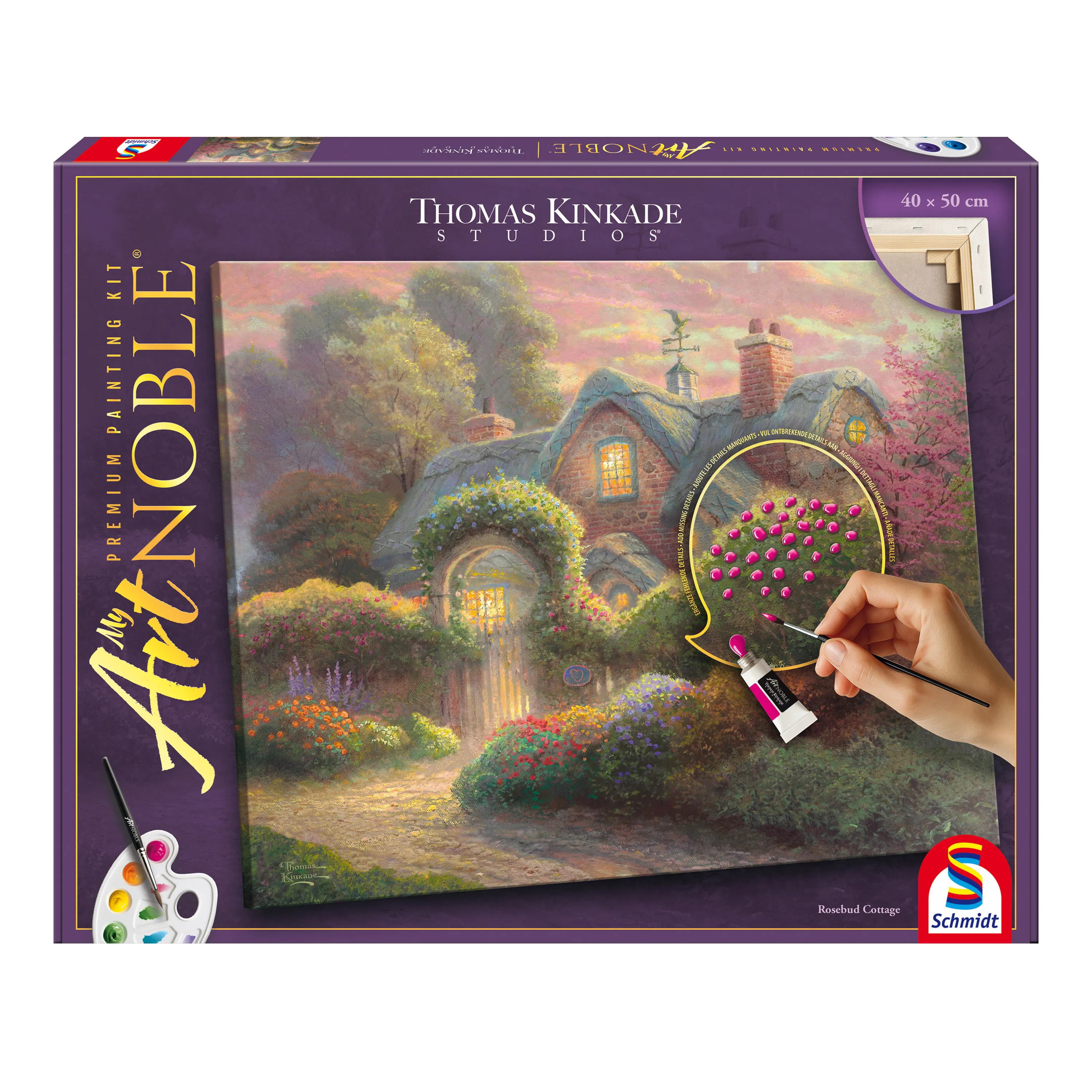 Schmidt Spiele My ArtNOBLE Thomas Kinkade - Rosebud Cottage