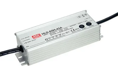 MEAN WELL HLG-60H-24B, 60 W, IP67, 90 - 305 V, 2,5 A, 24 V, 61,5 mm
