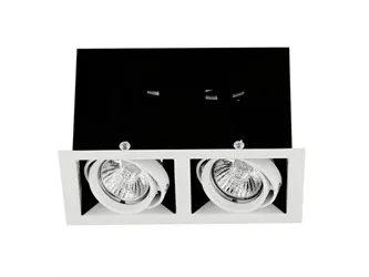Aurora Enlite EN-MGU102MW - GU10 - Spot - Adjustable - Matt White - Double - 50W - 240V - (Without Bulk)