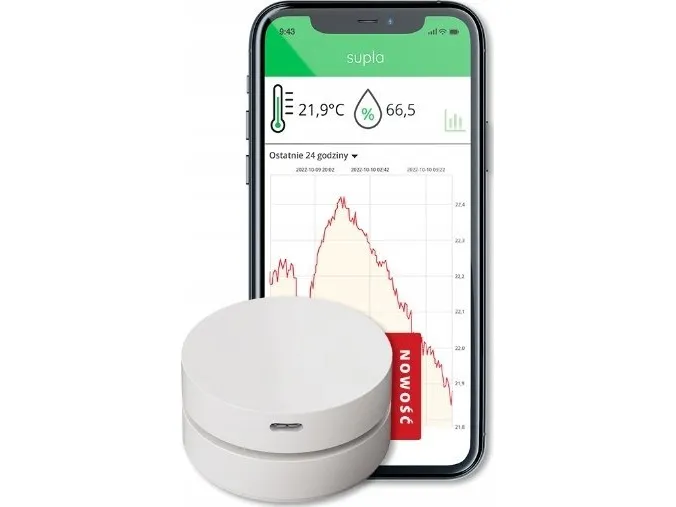 Zamel TEMPERATUR OG FUKTIGHETSSENSOR THW-01 Wi-Fi ZAMEL
