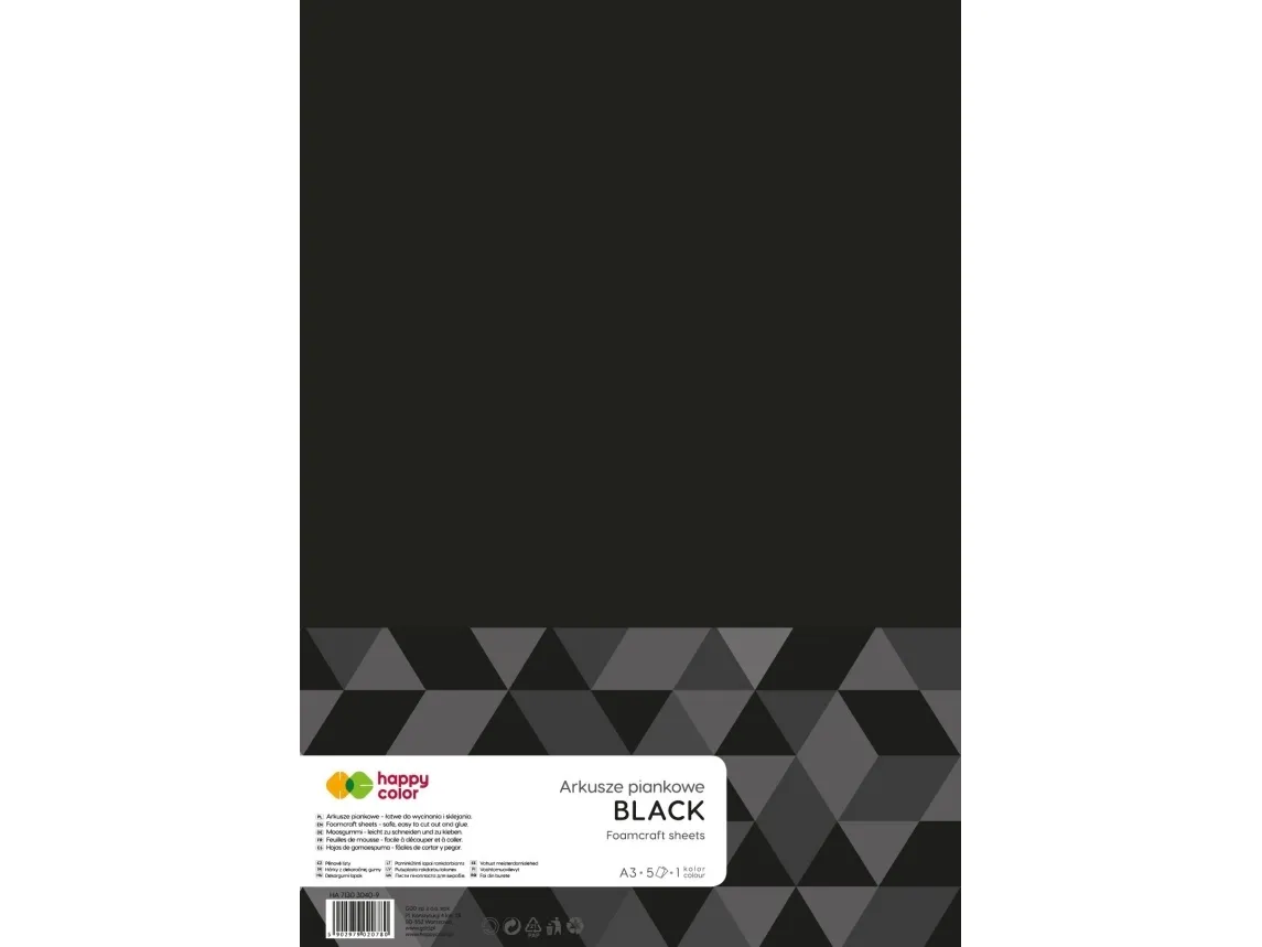 Happy Color A3 skumark 5 stk sort HAPPY COLOR