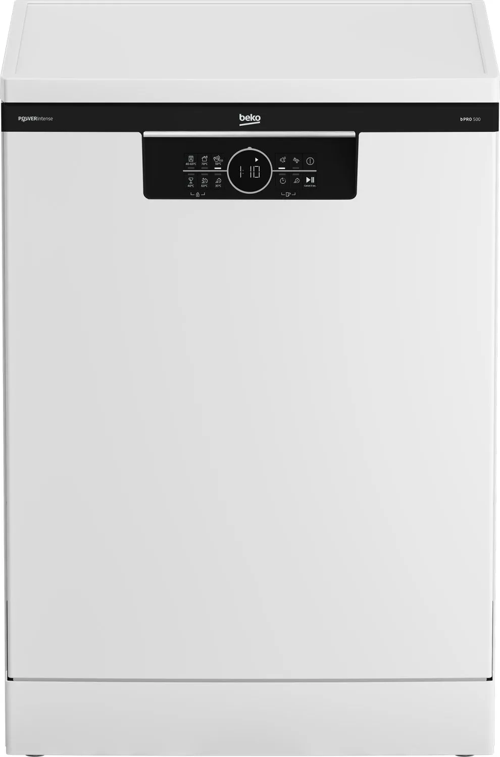 Beko bPRO 500 BDFN26440WP, Frittstående, Full størrelse (60 cm), Hvit, Svart, LED, Grå