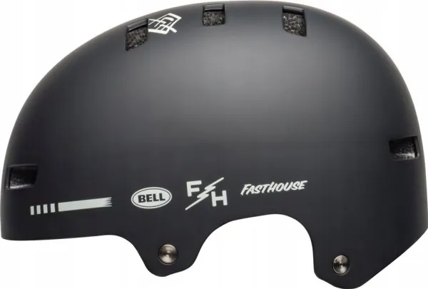 Bell Kask bmx BELL LOCAL matt svart hvit fasthouse roz. M (55–59 cm) (NY 2024)