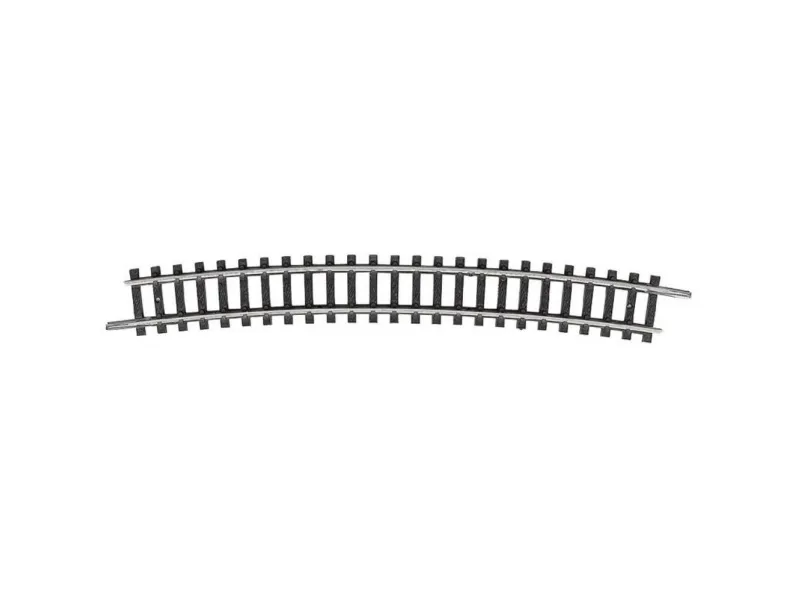 T14918 N Minitrix skinnestripe bøyd spor 15° 492,6 mm