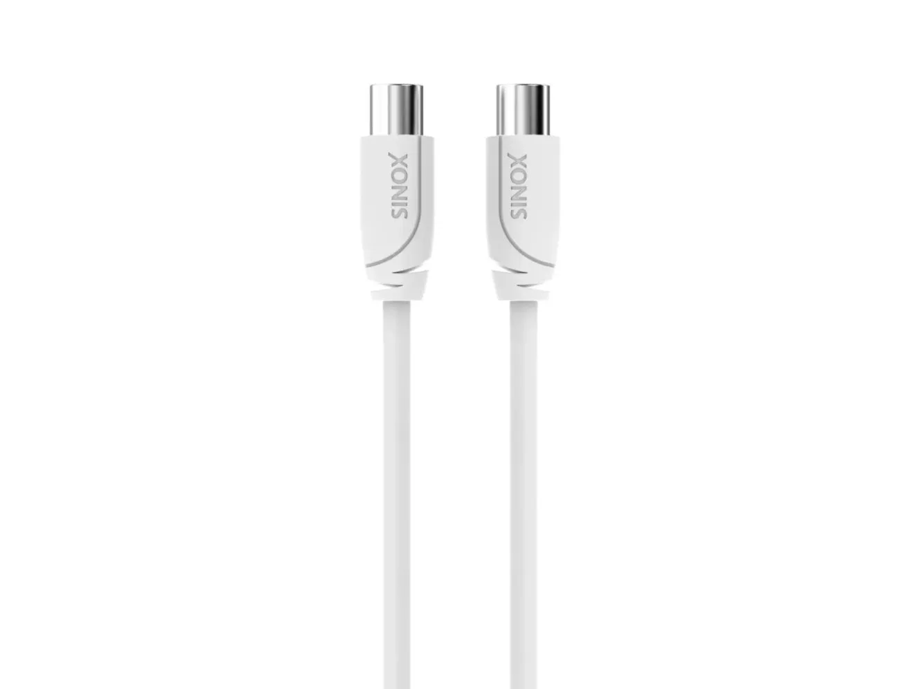 Sinox SOV09502, 2 m, Koaksial, Koaksial, Hvit