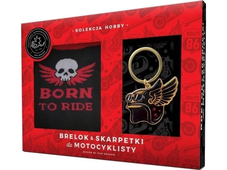 Nøkkelring + sokkesett for motorsyklist