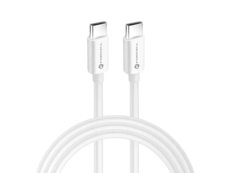 Forcell USB-C til USB-C-kabel 100W Power Delivery + QC 4.0, e-mark-chip, 2 m