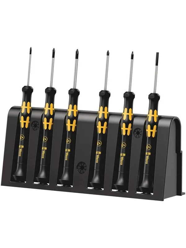 Wera 1550/6 ESD Screwdriver set and rack for electronic applications 6 pieces