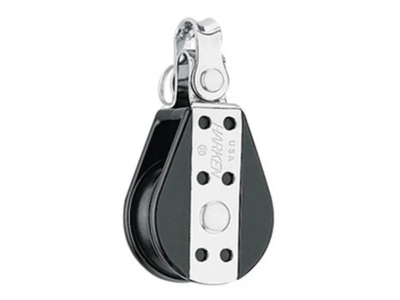 Harken Big Bullet-blokk 38 mm enkel, sjakkel