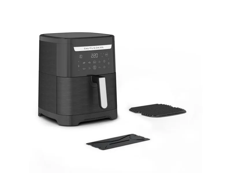 Tefal Easy Fry & Grill EY8018, Varmluftsfrityr, 6,5 l, 1,5 kg, 8 person(er), Svart, Berøringskontroll
