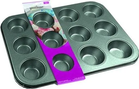 Patisse Muffinsform 12 stk 35 cm Sølv Universal topp