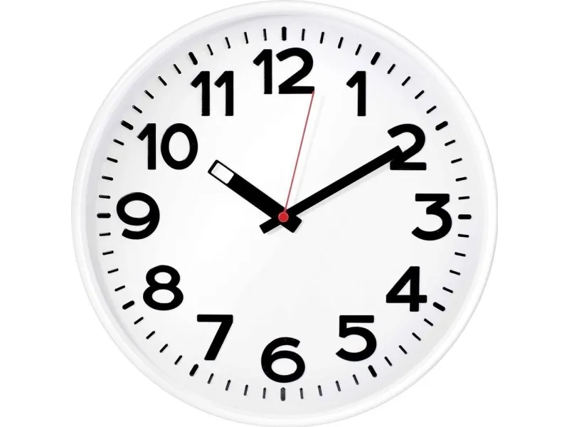 Mocco EUROTIME 82321 kvarts klokke hvit