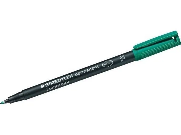 STAEDTLER Lumocolor 318 - Markør - permanent - grønn - 0.6 mm - fin