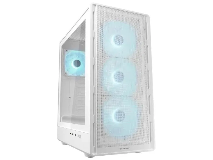 COUGAR CGR-2GA5W-P, Midi Tower, PC, Hvit, ATX, Micro ATX, Mini-ITX, Multi, 17,5 cm