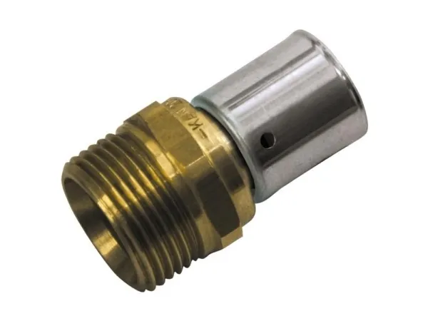 KAN-therm krympe-/presskobling 20x2 G3/4 utvendig gjenger (K-900002)