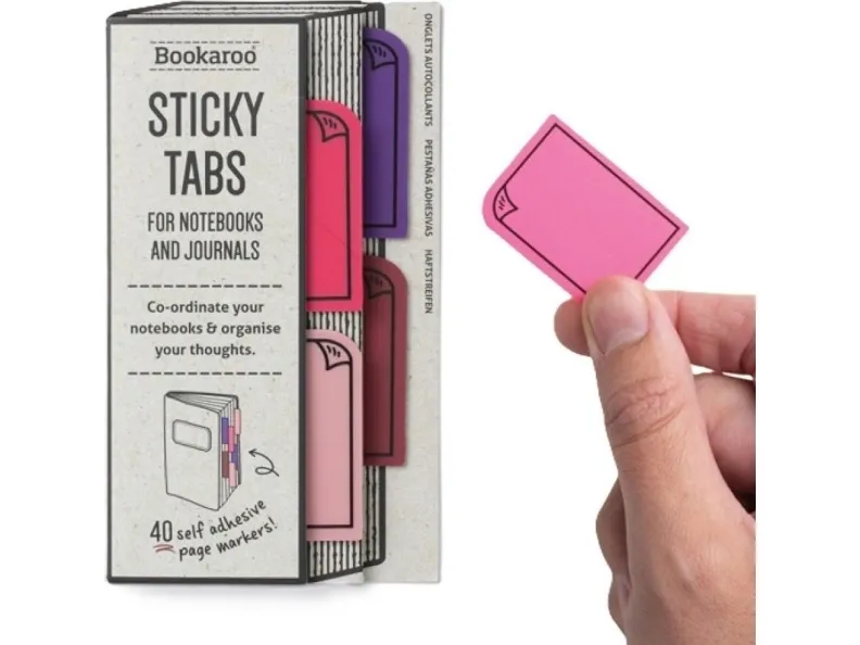 Bookaroo selvklebende markører - Rosa