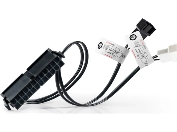 Bitspower 24-pin ATX - jumperkontakt med vifteutgang