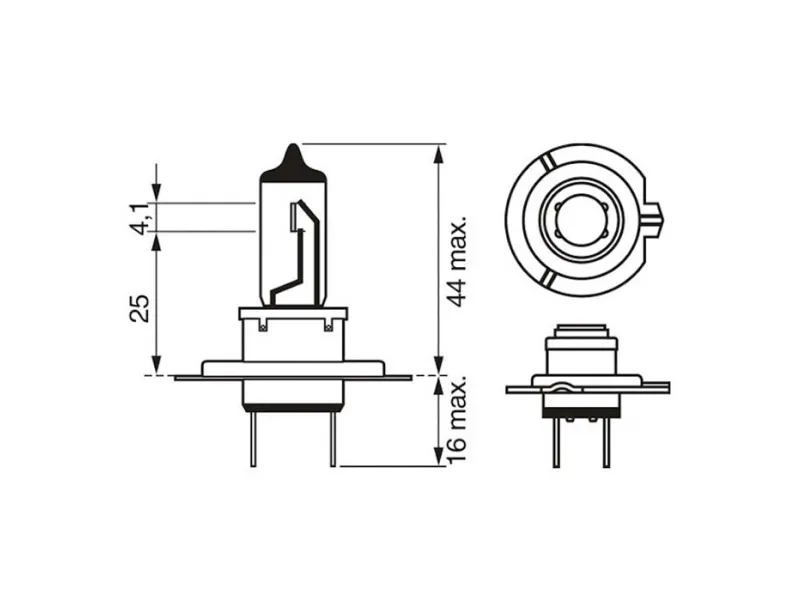 Bosch Ultra White pære H7 55W 12V 4200K