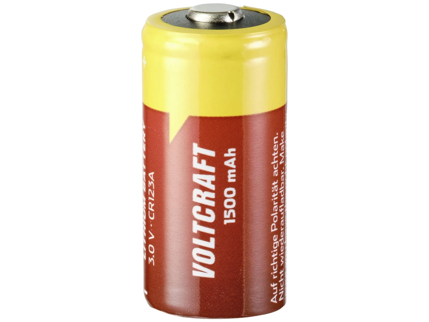 VOLTCRAFT CR123A Fotobatteri CR-123A Lithium 1500 mAh 3 V 1 stk