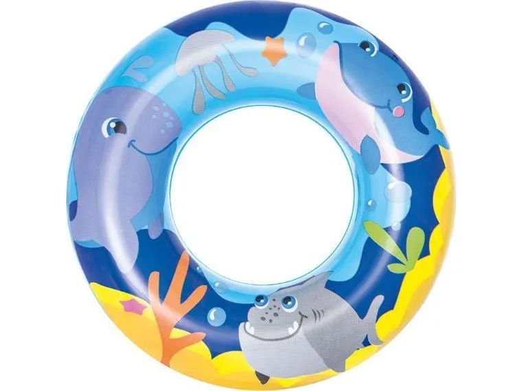 Bestway Oppblåsbar ring med trykk 51 cm