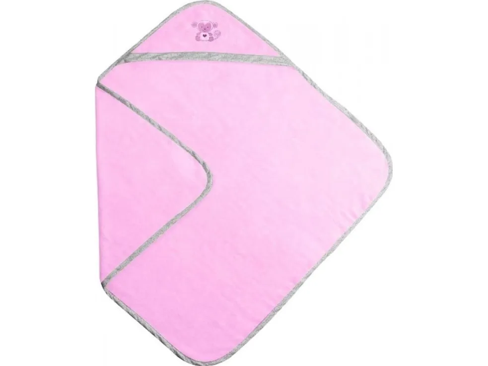 Matex bambus ligge-/tørkehåndkle 100x100 cm rosa