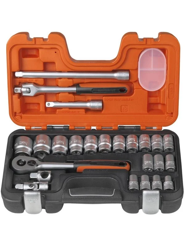 BAHCO socket set 1/2 24 pieces 10-32mm
