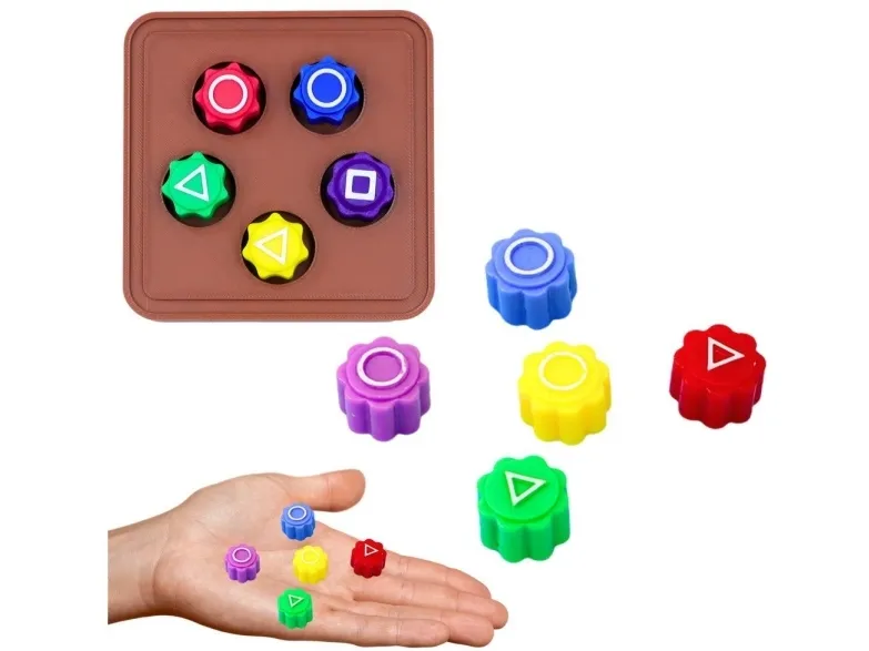 Terninger for å spille Gonggi Hacele Squid Games Arcade Game Base 5 stk B LEAN LEKER