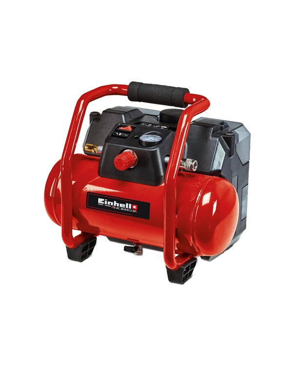 Einhell TE-AC 36/6/8 Li OF batteridrevet kompressor med tilbehør 8 bar 6 liter 2x18 V u/batteri og lader