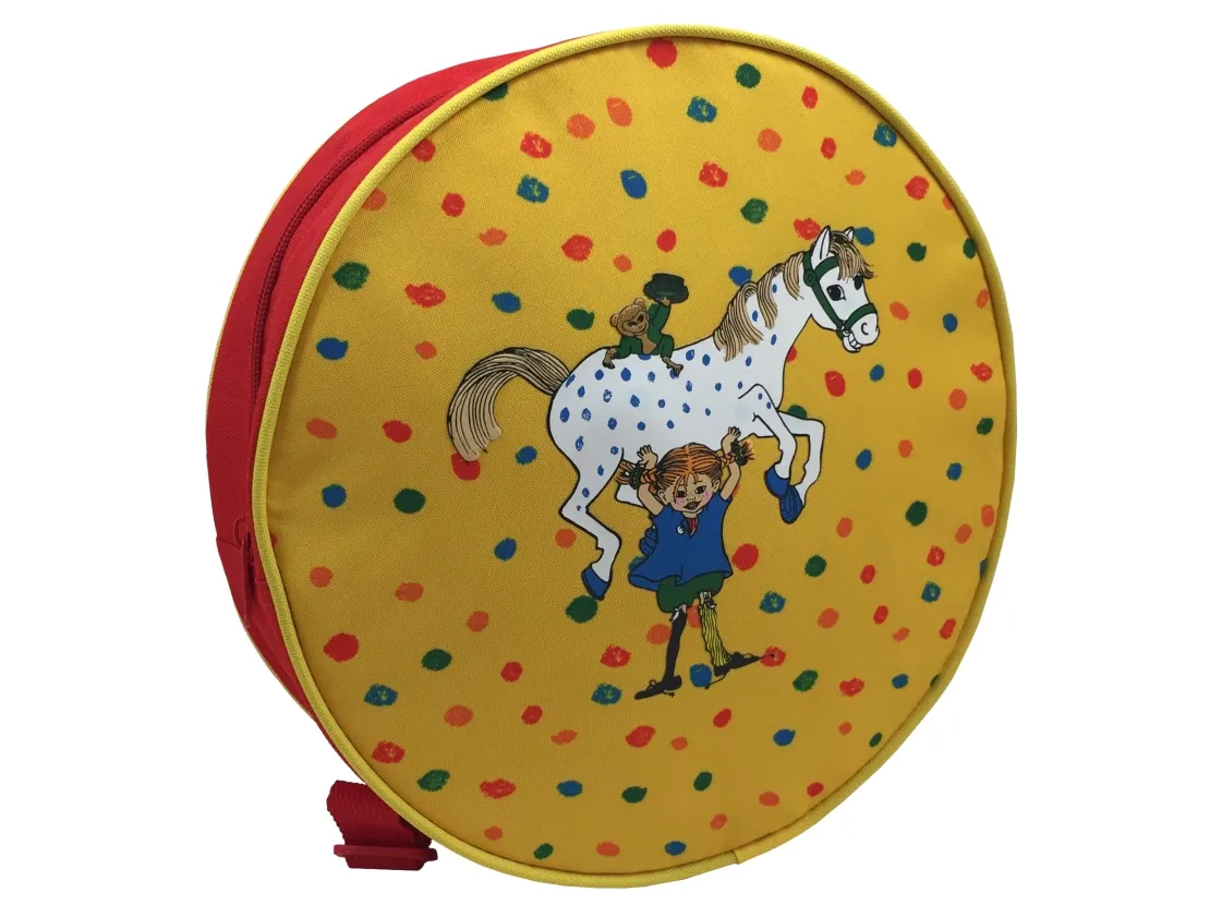 Pippi Round Backpack, cushioned shoulder straps and back