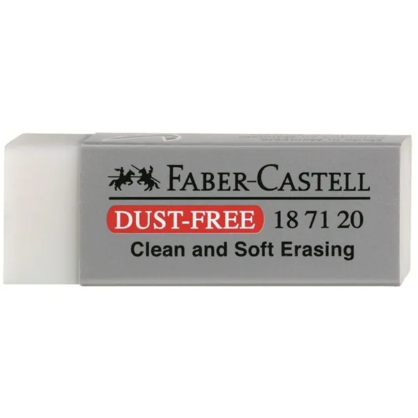 Faber-Castell - Viskelær - 6.3 x 2.2 x 1.2 cm - bløt hvitt - plastikk