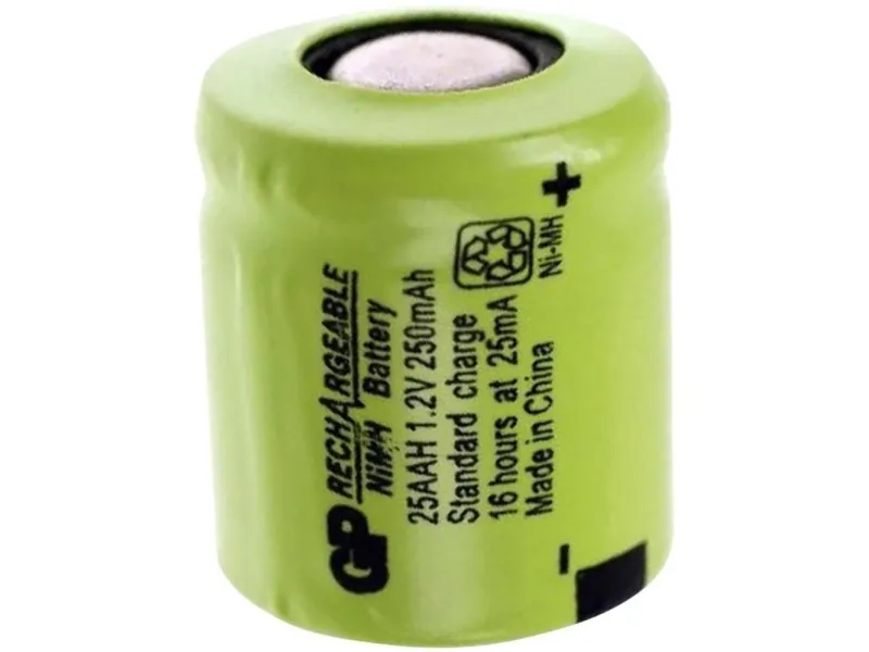 GP GPIND25AAHB spesialbatteri 1/3 AA Flat-Top NiMH 1,2 V 250 mAh, 1 stk