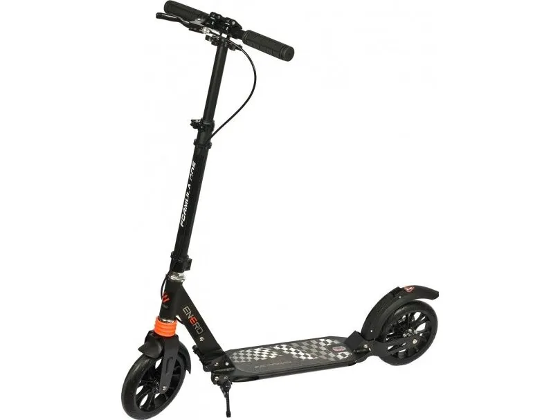 Høyde sparkesykkel Enero Formula One svart (1013596)