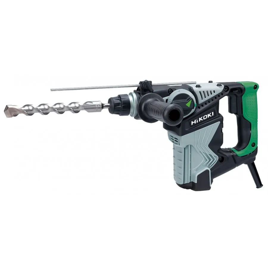 Hikoki DH28PC, SDS Plus, Svart, Grønn, Grå, 2,8 cm, 800 RPM, 3,2 J, 4000 IPM