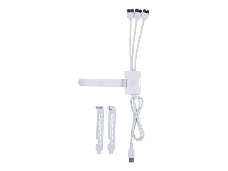 Lian Li PW-U2TPAW, USB Type-A, 3 x IDC (9 pins), hannkontakt, hannkontakt, rett, rett