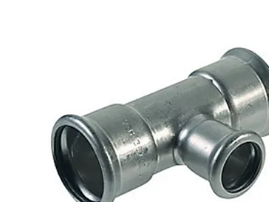 VSH T-stk. 76,1-28-76,1 mm - M-bakke XPress rustfri press