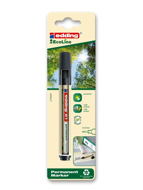 Edding e-21 EcoLine permanen marker black