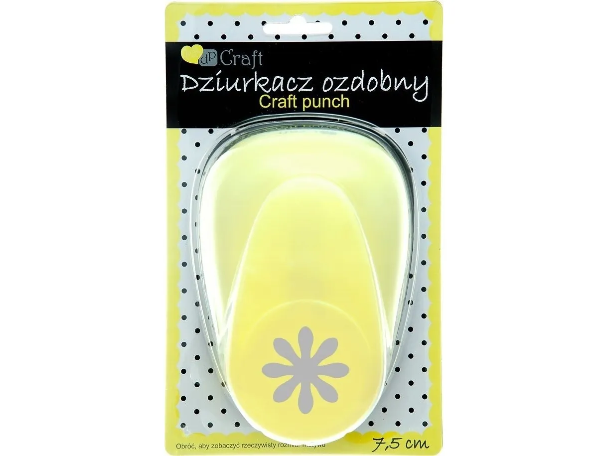 DP Craft dekorasjonsstanser 7,5 cm tusenfryd