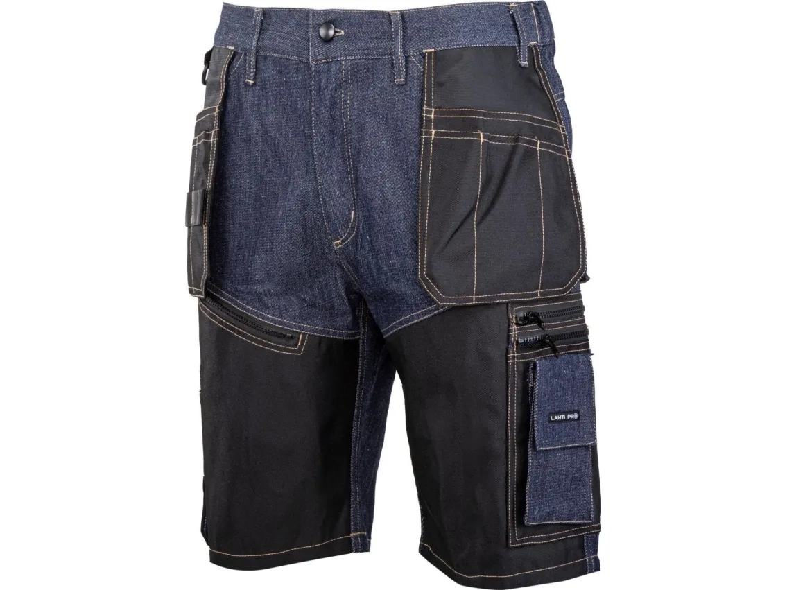 Lahti Pro shorts blå jeans med forsterkninger, str. s, CE, Lahti