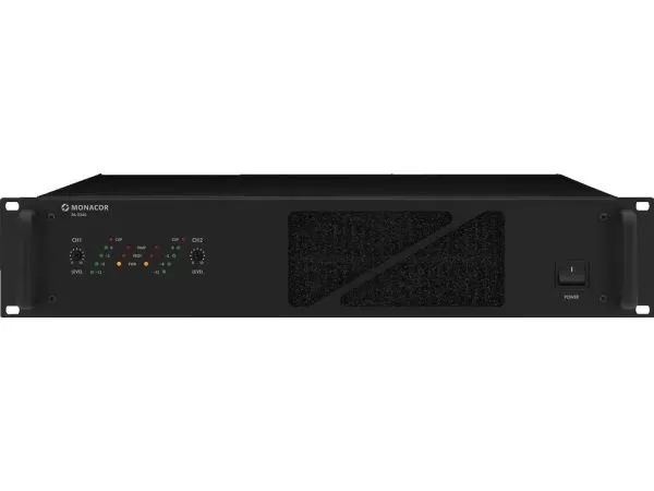 Monacor PA-2240, 2,0 kanaler, 240 W, 1 %, 100 dB, 2,6/8/20/42 ohm (O), 35 - 20 000 Hz