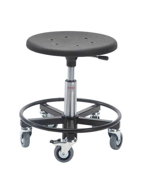 Global Roller stool sigma 400rs with footring base - seat height 32-39 cm