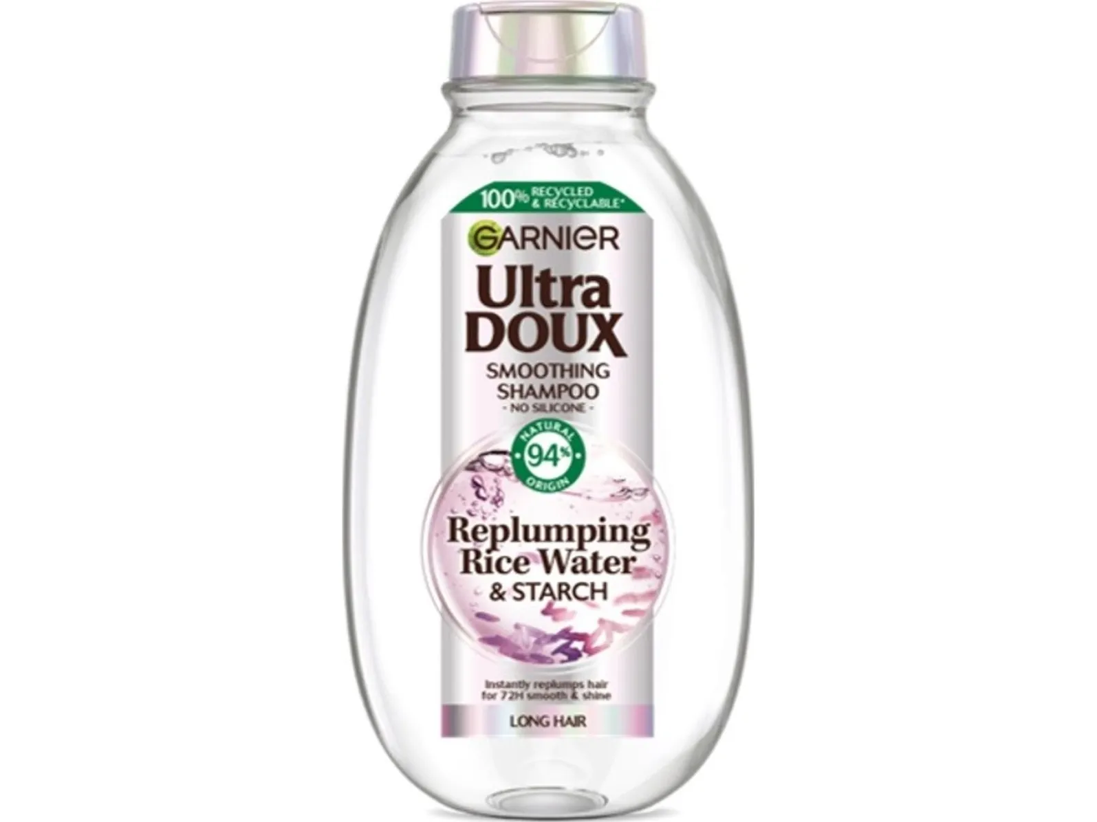 Garnier GARNIER Ultra Doux Shampoo for langt hår Replumping Rise Water & Starch (risvann og stivelse) 400ml