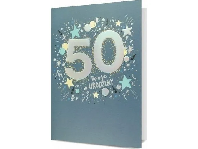Kort B6 50-års bursdag 50