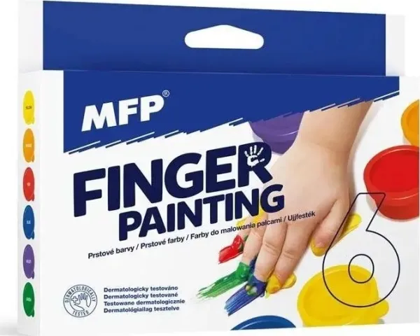 MFP papir fingerfarger 6 farger 30 ml 6300360