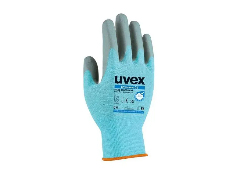 Uvex 6008008, Blå, Grå, Voksen, Unisex, 1 stk, Polyetylen, Elastin, Polyamid