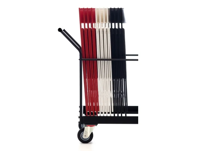 Mini stolevogn med plads til 45 Mini stole, sort