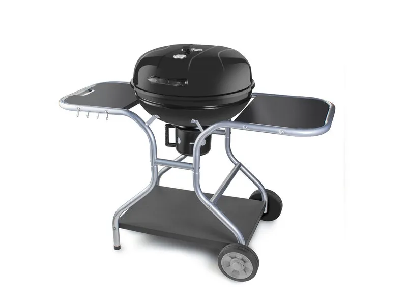 Fieldmann FZG 1014, Grill, Kull (drivstoff), Grid, Sort, Rustfritt stål, 2 hjul, 4 ben