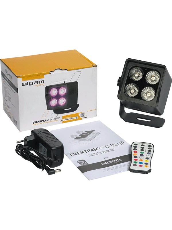 Algam Lighting 4 x 4W RGB+WW Par LED på batteri - IP65