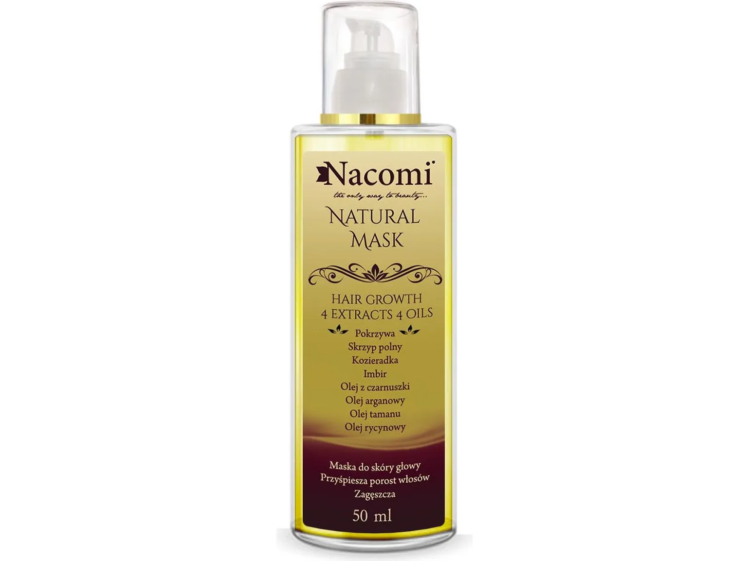 NACOMI_Natural Scalp Care Mask naturlig maske for hodebunnspleie 50ml