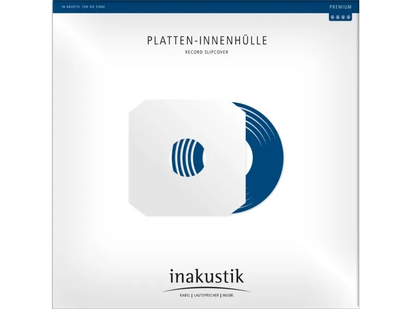 InAkustik 1x 25 in-akustik Premium LP-hylser 12 antistatiske