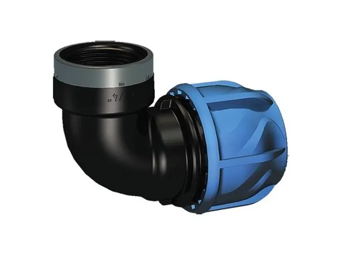 Vinkel 90° 25mm x 3/4 muffe - iJOINT PN16. PP-EPDM